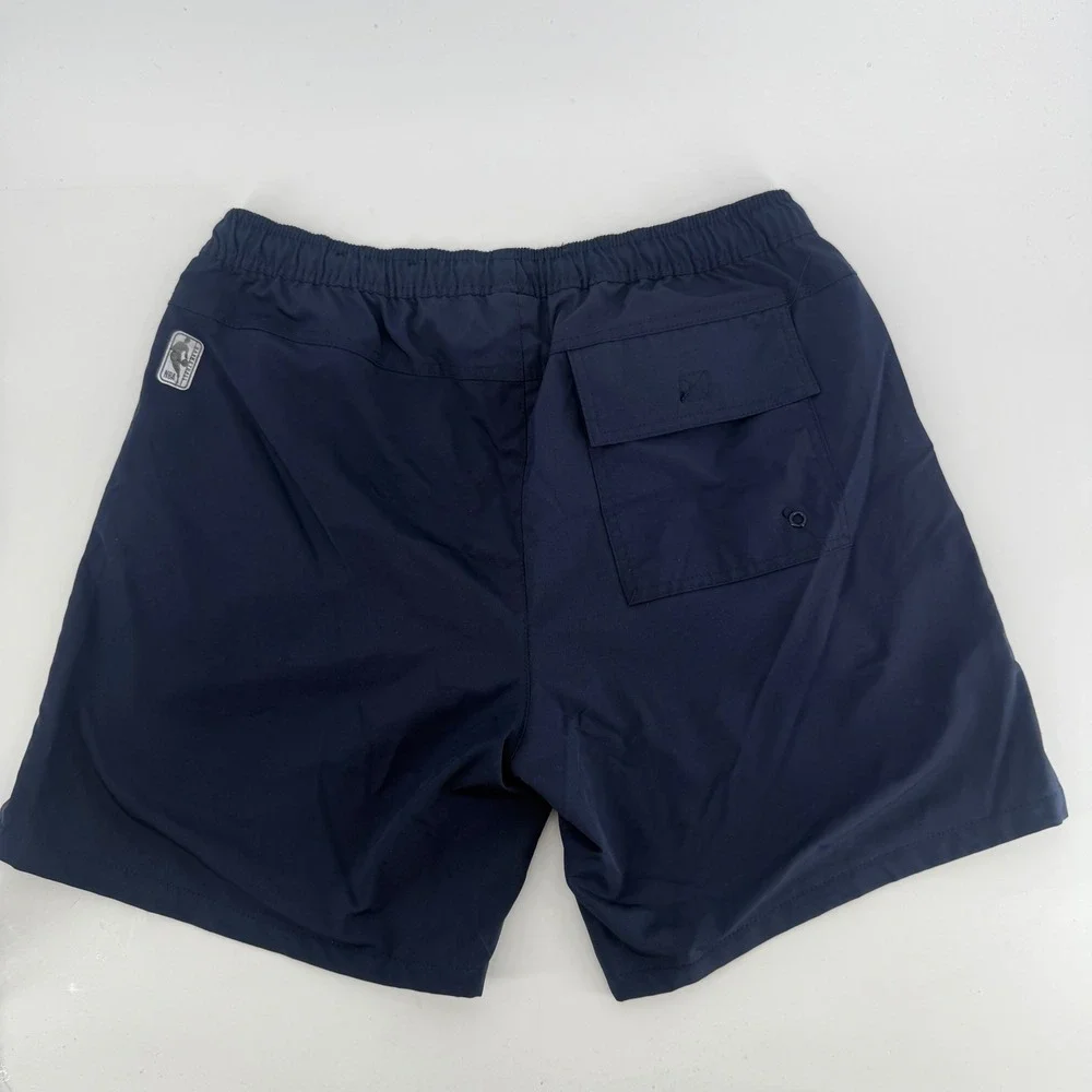 NBA National Basketball Association Navy Blue Mesh Lined Athletic Shorts Mens M